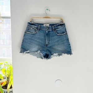 Abercrombie & Fitch Cutoff High Rise Denim Shorts Size 8
